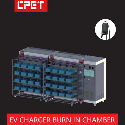 High Power EV Charger Burn In Chamber with 3800*1800*1900mm Size and 3 Bits/Layer Configuration